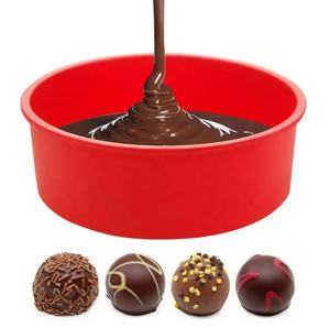 Molde Circular de silicona para pasteles de grado alimenticio 4 <span class=keywords><strong>6</strong></span> 8 9 pulgadas suministro de cocina personalizado molde para hornear horno microondas - Product Image 6