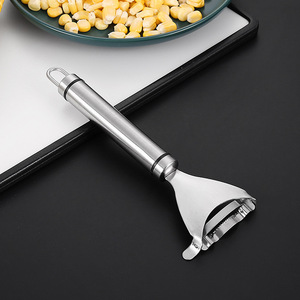Sbucciatore Manuale per Mais in Acciaio Inox, Utensile da Cucina per Rimuovere Peli da Frutta e Verdura - Product Image 5