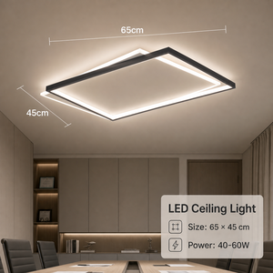 Surface Mount <b>Modern</b> Geometric Acrylic <b>Led</b> <b>Ceiling</b> <b>Light</b> Remote Dimmable Tri Color For Home Bedroom Living Room - Product Image 4