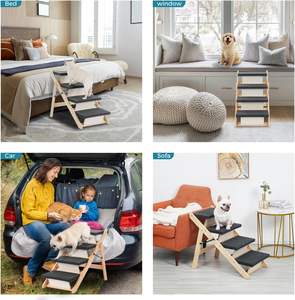 <span class=keywords><strong>Escalera</strong></span> de Madera para Perro, <span class=keywords><strong>Escalera</strong></span> para Mascotas Pequeñas, Medianas y Mayores, Esenciales para Cachorros y Gatos - Product Image 6