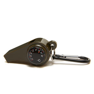 นกหวีดเอาตัวรอดกลางแจ้งพร้อมเทอร์โมมิเตอร์และเข็มทิศ อุปกรณ์นิรภัย ABS ขนาดกะทัดรัดสำหรับใช้ในกรณีฉุกเฉิน - Product Image 3