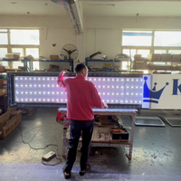 Panneau lumineux en acrylique LED 8*4FT/244*122cm, boîte à lumière, logo pour la publicité, plaque de porte, affichage en centre commercial