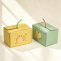 Boîtes d'emballage en carton rigide recyclables de fabrication industrielle, style fermeture éclair, pour sachets de thé aux fruits, impression de logo personnalisée, laminage mat