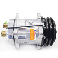 Compresor de Aire Acondicionado de 124 mm para SD709, 152488 207402 10307890 2009839, para Compresor Sanden 709, Sanden 152488 7402
