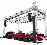 Sistem Panggung Truss Aluminium Alloy Double-Layer Heavy Duty untuk Line Array Speaker, Lampu, dan Rig, Kapasitas Beban 500kg, Portabel