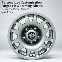 Jantes Flowtone 15''17'' pour voiture, jantes SUV 15 17 pouces, jantes en alliage 4x4 tout-terrain avec lèvre usinée, 6 trous PCD 6X139.7 5x139.7, en stock