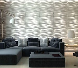 Phổ Biến Hiện Đại PVC Wall Panel 3d Nhựa Wall Panel Giấy Dán Tường Cho Spa Trang Trí - Product Image 2