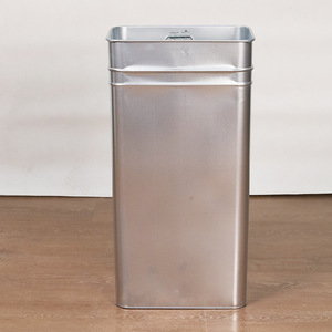 <b>Square</b> Stainless Steel Trash Can Recyclable Indoor Waste <b>Bin</b> For Hotel Mall Commercial Use - Product Image 3
