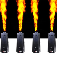 Machine à feu à Six coins 200w, lanceur de flamme DJ bande scène de mariage spectacle effet DMX512 Machine à projecteur de feu à pulvérisation colorée