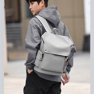 Laptop <b>Backpack</b> 20-35L <b>Large</b> Capacity Unisex Solid Color Computer Interlayer For Travel Business College Students - Product Image 4