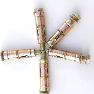 สลักเกลียวเหล็กชุบสังกะสีสีเหลืองระบบยึดคอนกรีตชนิดใหม่พร้อมส่วนประกอบพลาสติกไนลอน - Product Image 2