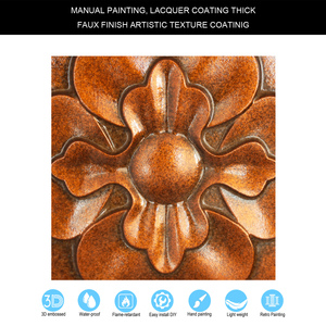 Panneaux muraux en étain PVC de style moderne en fausse <span class=keywords><strong>peinture</strong></span> Carreaux de <span class=keywords><strong>plafond</strong></span> carrés imperméables pour hôtel Cuivre archaïque décoratif PL30 - Product Image 3