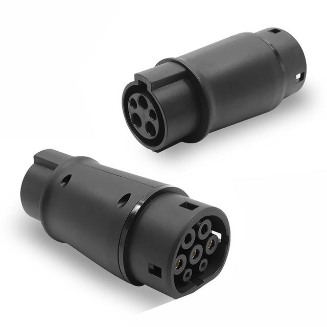 DIBOEV Electric Vehicle Charging Adaptor AC J1772 Charger Plug Tesla Ev Charger Plug Adapter Type 1 to Type 2 7 Days M7 No USB Port 32A