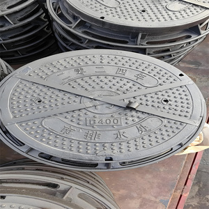 Cubierta de alcantarilla de hierro dúctil redonda de servicio pesado Excelente resistencia al impacto Fundición de arena de hierro fundido forjado para la construcción - Product Image 2