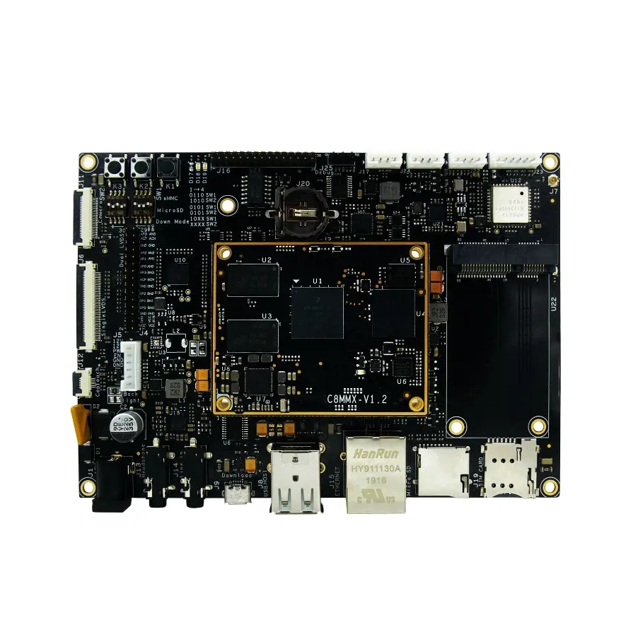 2GB DDR4 8GB EMMC Flash 32MB QSPI Flash 8M Mini Quad 100-pin Linux Android CPU Module Development Board