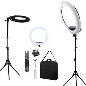 Anneau lumineux de 22 pouces 100W FS-640II pour diffusion en direct, personnalisable avec logo, lampe annulaire de remplissage de 22 pouces pour salon de beauté et maquillage - Product Image 1