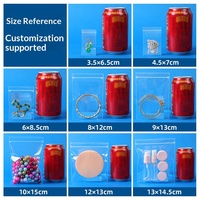Sacs Zip-Lock en PP de qualité alimentaire pour objets de collection, bijoux, accessoires, antioxydants, hautement transparents, petits sacs d'emballage