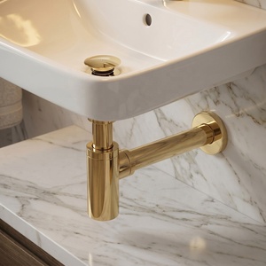 Ensemble <span class=keywords><strong>de</strong></span> <span class=keywords><strong>vidange</strong></span> <span class=keywords><strong>de</strong></span> lavabo moderne en acier inoxydable avec siphon bouteille G 1-1/4" pour salle <span class=keywords><strong>de</strong></span> bain d'hôtel et baignoire - Anti-corrosion et écologique - Product Image 6