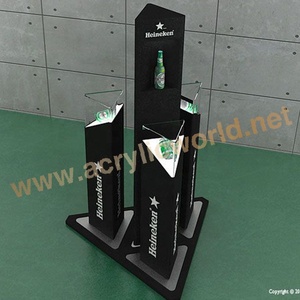 LED Lighted Wine Display Stand Illuminated Acrylic Bottle Showcase Rack with Color Changing Lights for <b>Bars</b> and Retail Stores - Product Image 3