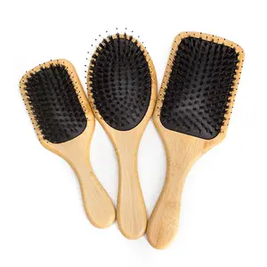 Rectangle antistatique brushing peignes forme personnalisée lissage brosse à cheveux peigne de massage fournisseur d'usine moderne