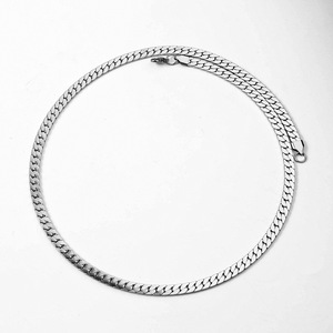 Daihe เครื่องประดับแฟชั่น316L สแตนเลสสตีลคิวบาสายโซ่ชุบทอง18K สร้อยคอ NK แบบแบนไม่เสื่อมเสีย - Product Image 2