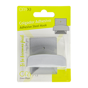 Gancio adesivo, acciaio inossidabile, grigio - Product Image 4