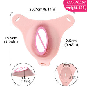 La simulación de genitales femeninos usables de silicona segura y suave de la marca es adecuada para travestis y algunos hombres homosexuales. - Product Image 6