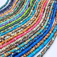 Nouvelles perles d'espacement rondes/baroques en pierre Emperor semi-finies faites à la main pour bracelets, colliers, boucles d'oreilles et accessoires de bijoux pour femmes