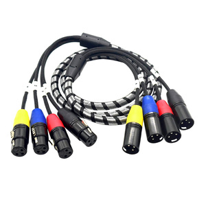 <span class=keywords><strong>สาย</strong></span><span class=keywords><strong>สัญญาณ</strong></span>เสียง <span class=keywords><strong>XLR</strong></span> แบบมัลติแชนแนลสำหรับมืออาชีพ 4 ช่อง<span class=keywords><strong>สัญญาณ</strong></span> สำหรับไฟเวที ไมโครโฟน การเชื่อมต่อ การออกอากาศ การบันทึกเสียง และมิกเซอร์ - Product Image 1