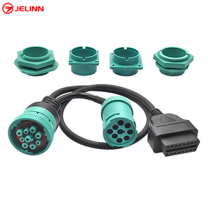 Deutsch J1939 macho hembra a OBD 2 OBD2 conector divisor Y <span class=keywords><strong>Cable</strong></span> con 4 soportes de montaje en panel diferentes - Product Image 4