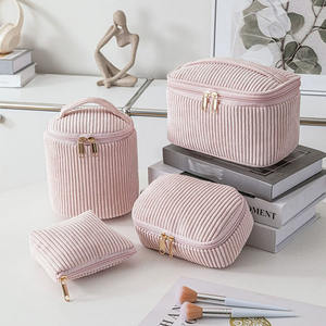 حقيبة يد بسحاب بشعار مخصص ، حقيبة يد مضلعة ، حقيبة مكياج صغيرة اسطوانية ، حقيبة مستحضرات تجميل للنساء ، علبة هدايا لعيد الميلاد - Product Image 1