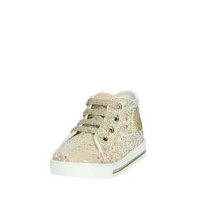 Sneakers da ragazza Falcotto in tela glitterata platino, taglia 28 - Product Image 6