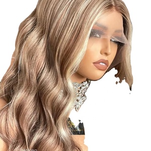 วิกผมคนแท้ลูกไม้เต็มฐานผ้าไหมบริสุทธิ์4x4วิกผมแท้แบบปรับแต่งได้สีไฮไลต์ใหม่2024 - Product Image 1