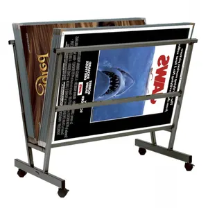 Easy Moving With Rolling Casters Cheap Posters Prints Artwork Artists Rack Art Racks Display Stands For Shows