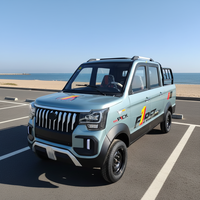Camionnette électrique 3000W à 2 rangées de sièges, mini-camion de transport, véhicule utilitaire léger à batterie lithium nouvelle énergie, conduite à basse vitesse
