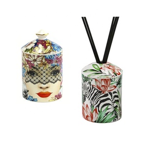 Customize Luxury Porcelain Candle Vessels Candle Containers With Gift Box