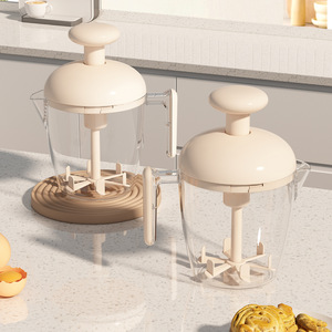 Batteur à crème fouettée <span class=keywords><strong>manuel</strong></span> <span class=keywords><strong>rotatif</strong></span> multifonctionnel pour la cuisine et la pâtisserie à domicile, avec poignée en plastique - Product Image 6