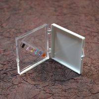 Luxueux Transparent Acrylique Boîte À Clapet Carré Suspension Adsorption Gem Stockage Affichage Emballage Pierre Nue Couleur Carton