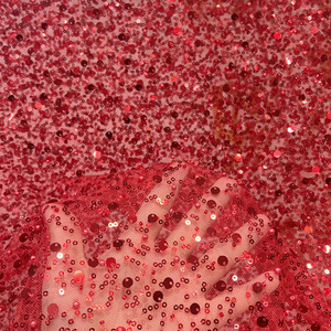 Thời Trang Trong Suốt Đính Cườm Và Sequins Giá Tốt Ren Lưới Váy Phụ Kiện Vải Tuyn Sequin Vải - Product Image 5