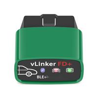 Vgate VLinker FD+ Bluetooth 4.0 Outil de diagnostic automobile professionnel OBD2 Scanner ELM327 pour Android pour iOS pour Windows