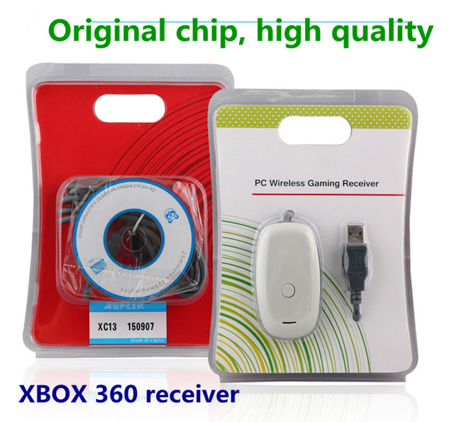 Black white Color Wireless Gaming Receiver USB Controller Gamepad Converter PC Adapter For Xbox360/Windows XP/7/8/10 accessories
