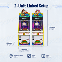 Lucky Fortune God 1 joueur OEM Arcade commerciale Poussoir Cascade Machine Usine Prix de gros Fortunelink