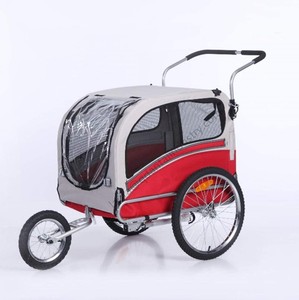 Grande poussette pour animaux de compagnie pour 1 grand ou plusieurs chiens moyens avec suspension de pneu remplie d'air - Product Image 2