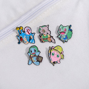 Épingles en métal émaillé cloisonné de haute qualité, 5 couleurs, style cosplay monstre, artisanat métallique, comme cadeau promotionnel - Product Image 5