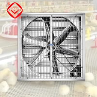 Grand ventilateur d'extraction de ventilation industrielle de 36 42 48 54 pouces Ventilateur d'extraction de volaille Type Push Pull avec obturateur