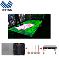 Bühnen-LED-Display Interaktiver Tanzboden-Fliese Holografischer 3D-Video-Bildschirm Tanz-Fliesenblock-Panel