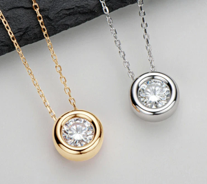 Juego de Joyería de Fábrica, Personalizado, Chapado en Oro de 14k, Aretes y Collar para Niñas y Mujeres, con Cadena, Joyería Fina con Certificado GRA - Product Image 2