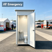 Cabine de toilettes préfabriquée portable, mini-maison, toilettes de camping, douche, siège de toilette, toilettes à la turque, salle de bain mobile
