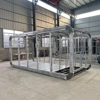 Cabine préfabriquée modulaire de structure en acier étanche de cosse de bureau de luxe portatif pour l'usage commercial pour l'appartement ou la maison minuscule