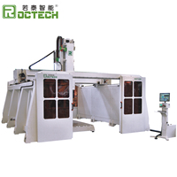 Centre d'usinage CNC haute précision 5 axes avec broche de refroidissement par air de 10 kW pour la découpe et la gravure du bois, et le traitement des moules